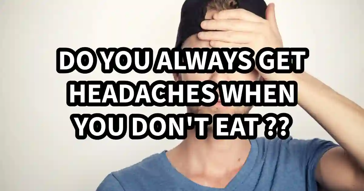 Illustration of getting a headache after not eating