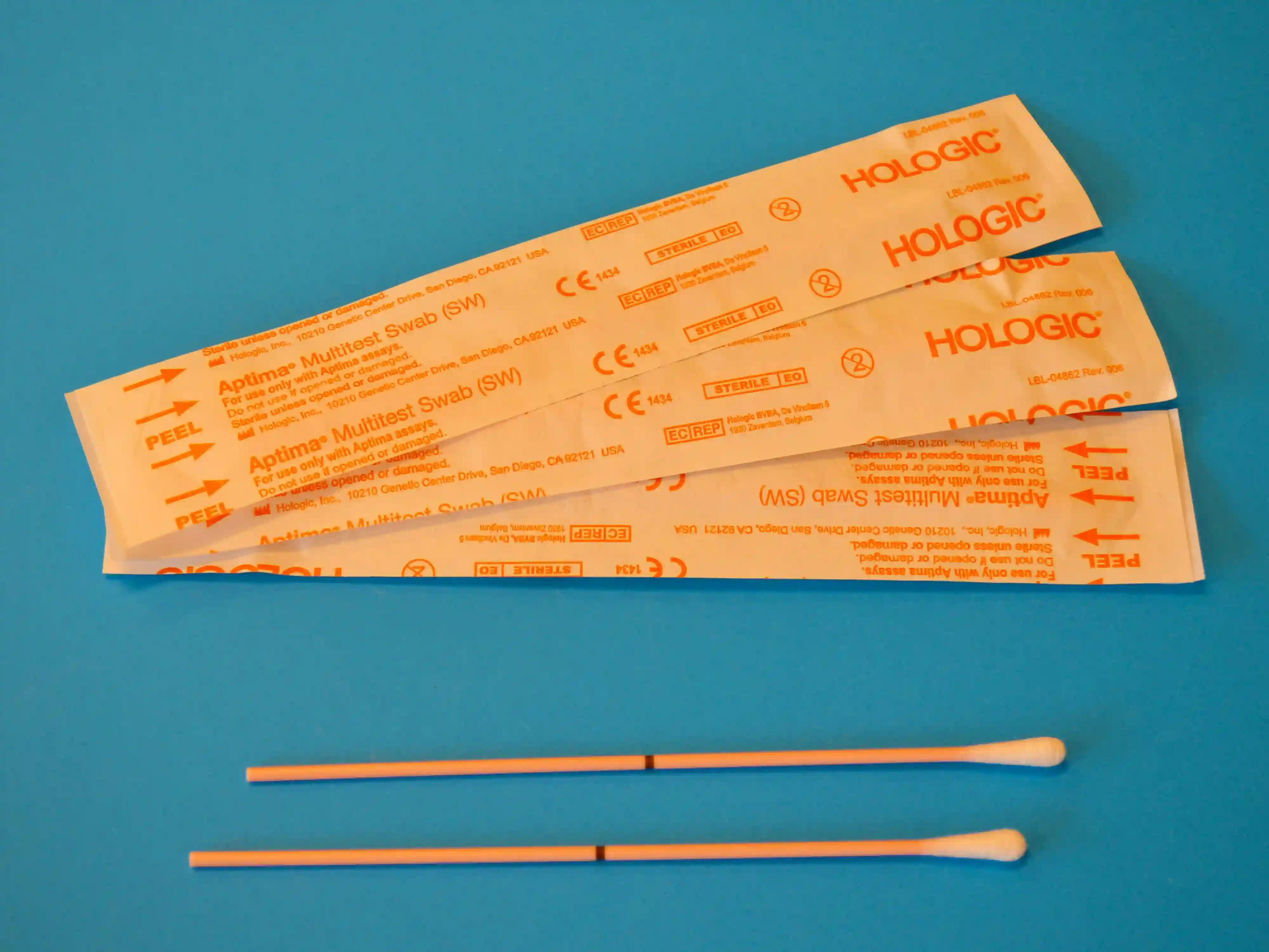 A picture showing an STD testing kit.